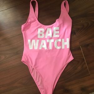 “bae watch” one piece bathing suit